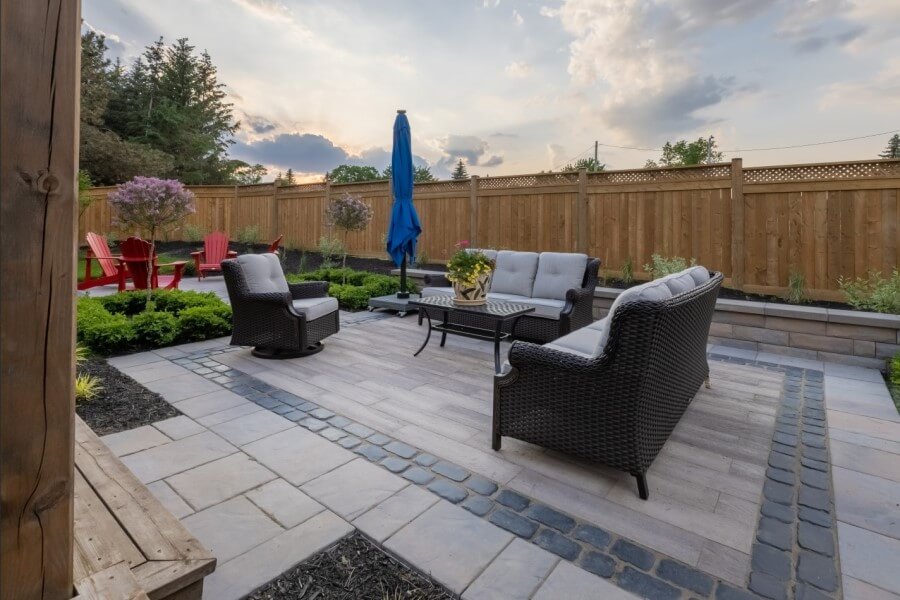 Backyard interlock Caledon