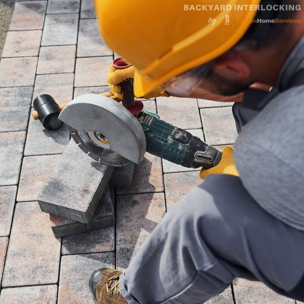 Cutting pavers